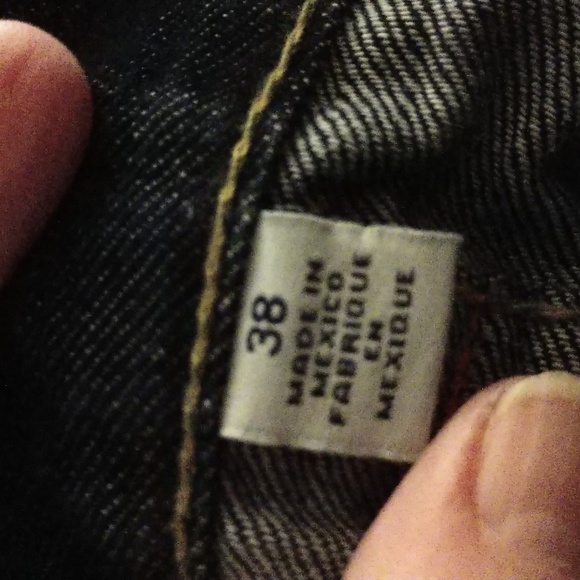 True Religion World Tour Vintage Straight Jean Pant Distressed Destroyed Size 38 - Picture 7 of 17